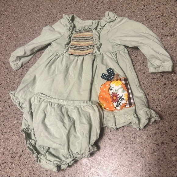 Good Lad Other - 12 Month Goodlad Thanksgiving Dress with Diaper Cover